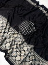 Tew Pure Creap Silk With Ajrakh Print Saree Wholesale Suppliers In India